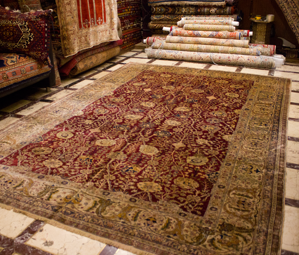 turkish silk carpet